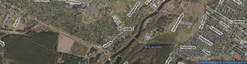 Zdjęcie satelitarne Wodna ul.